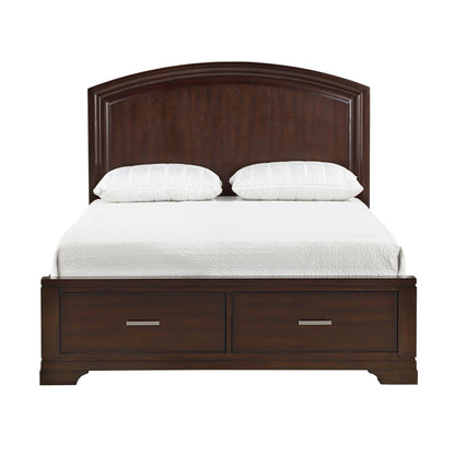 1520CH-1* (3) Queen Platform Bed with Footboard Storage - 1520CH-1* - Bien Home Furniture &amp; Electronics