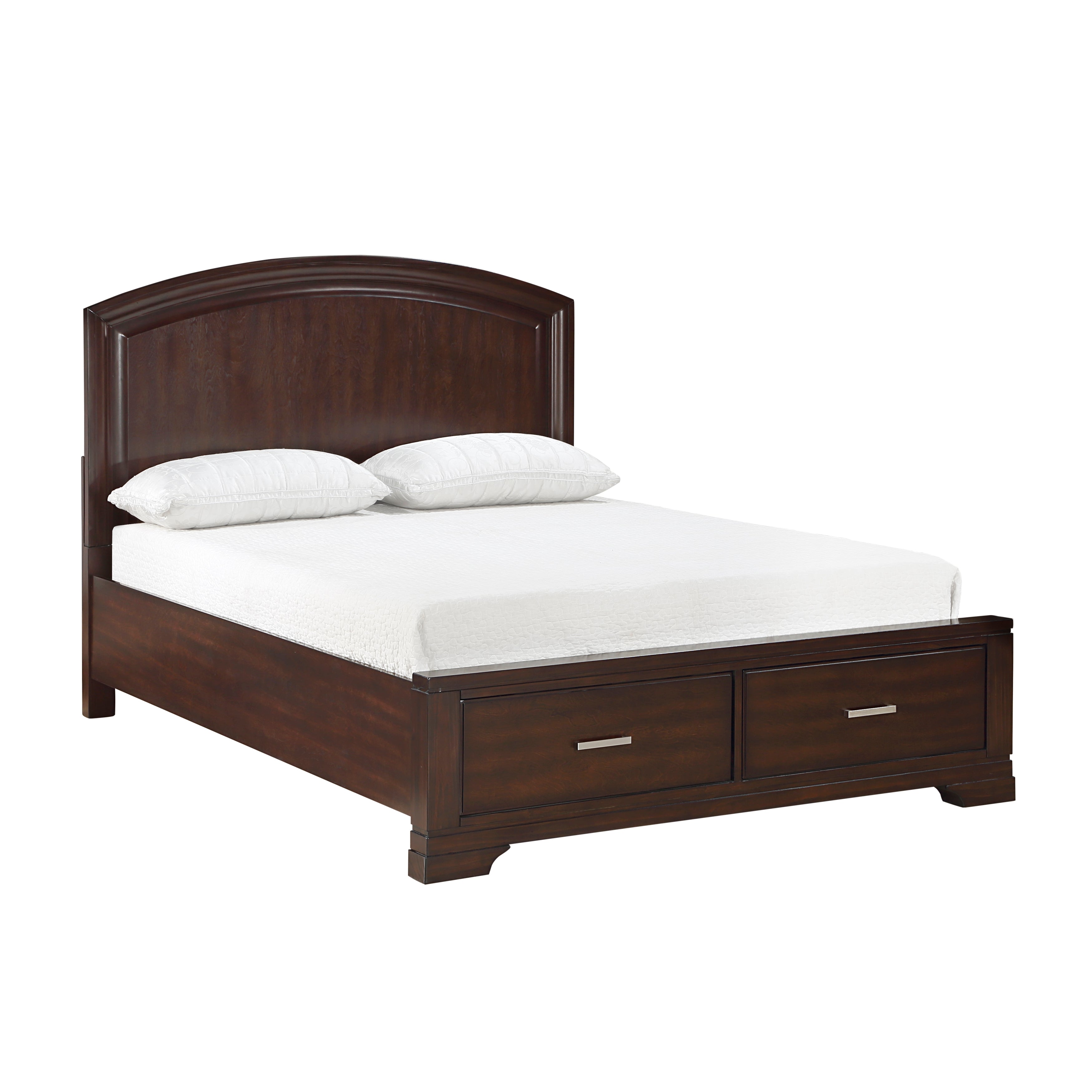1520CH-1* (3) Queen Platform Bed with Footboard Storage - 1520CH-1* - Bien Home Furniture &amp; Electronics