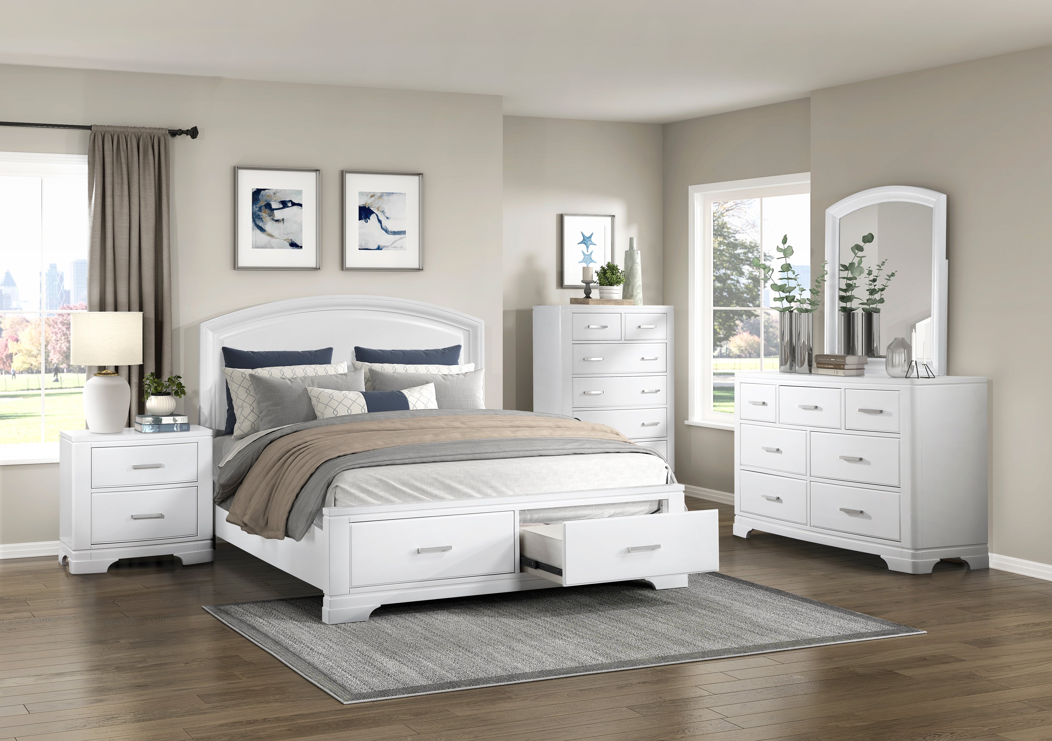 1520WH-4 Night Stand - 1520WH-4 - Bien Home Furniture &amp; Electronics