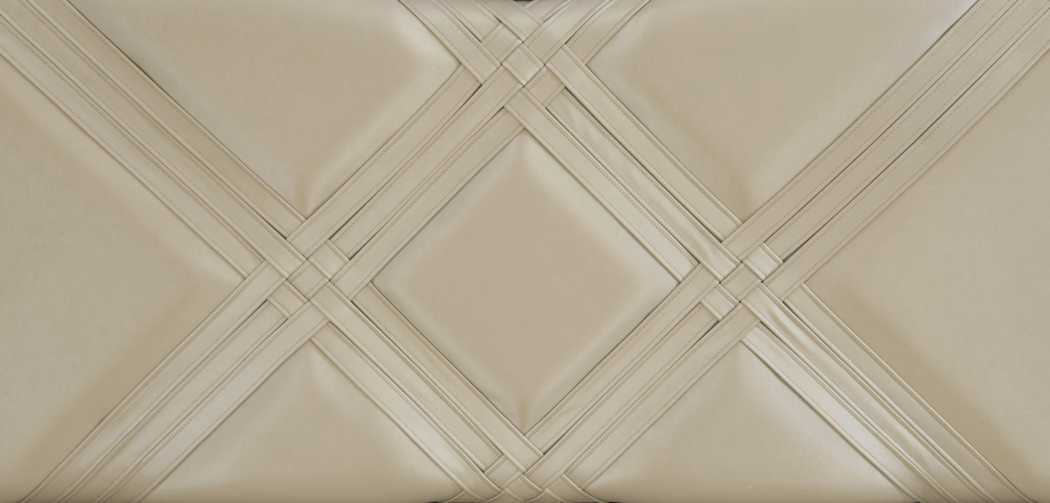 1522K-1EK* (3)K BED W/ FB STRGE &amp; LED, CHAMPAGNE PU PANEL - 1522K-1EK* - Bien Home Furniture &amp; Electronics