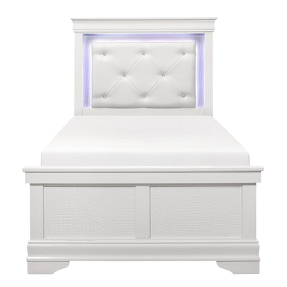 1556WT-1* (2) Twin Bed with LED Lighting - 1556WT-1* - Bien Home Furniture &amp; Electronics