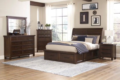 1559-1* (4) Queen Platform Bed with Footboard Storage - 1559-1* - Bien Home Furniture &amp; Electronics
