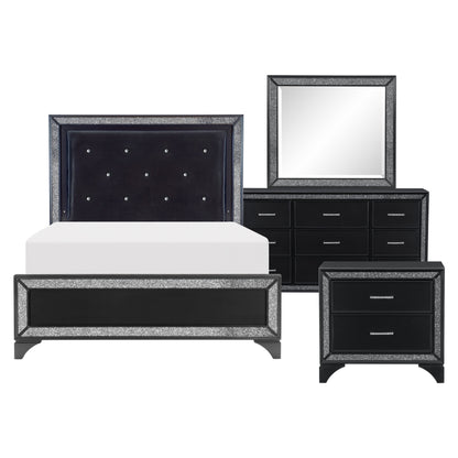 1572BK-1*4 4pc Set (QB+NS+DR+MR) - 1572BK-1*4 - Bien Home Furniture &amp; Electronics