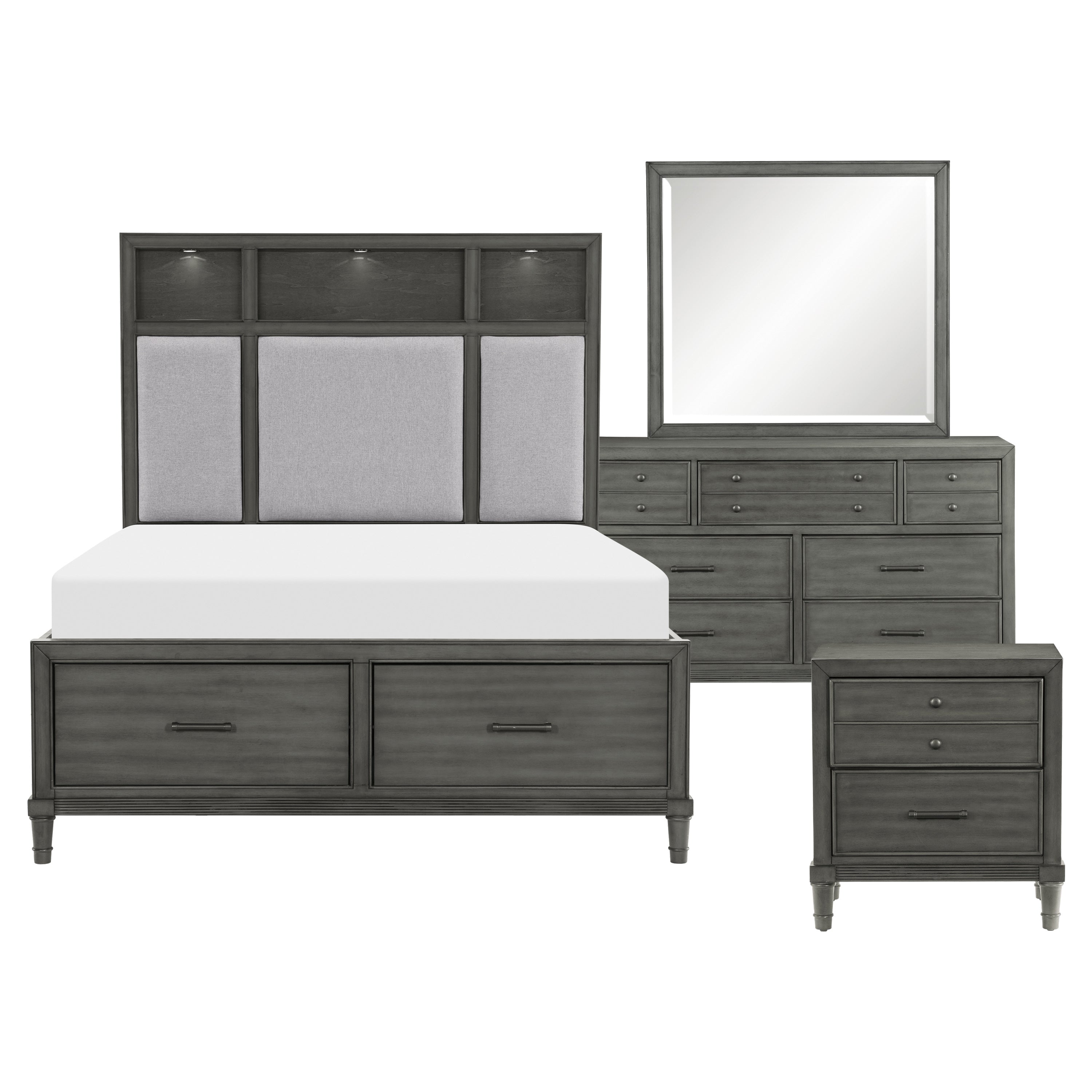 1573-1*4 4pc Set (QB+NS+DR+MR) - 1573-1*4 - Bien Home Furniture &amp; Electronics