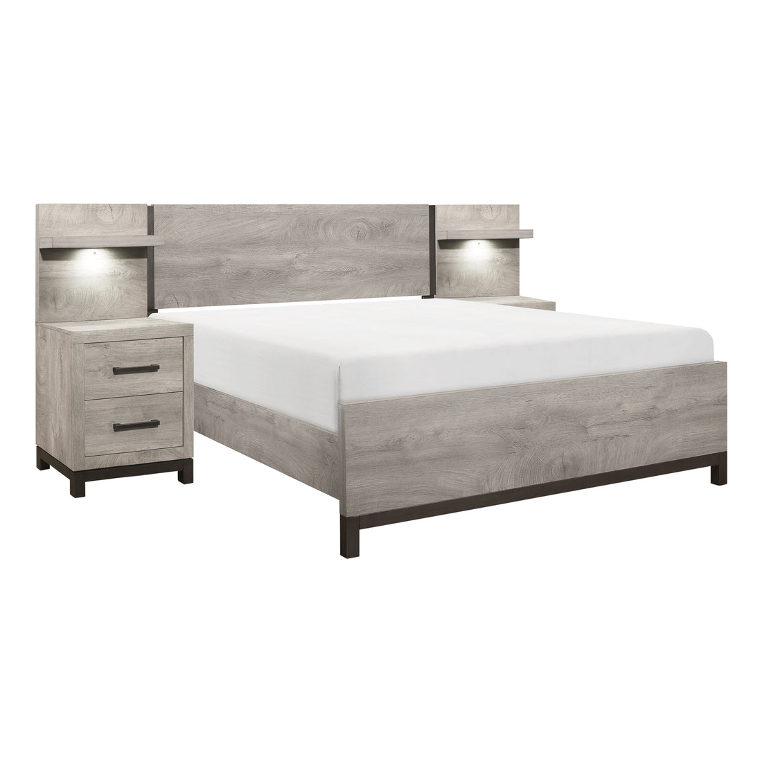 1577F-1*WB 5pc Set Full Wall Bed (FB+2NS+2NS-P) - 1577F-1*WB - Bien Home Furniture &amp; Electronics
