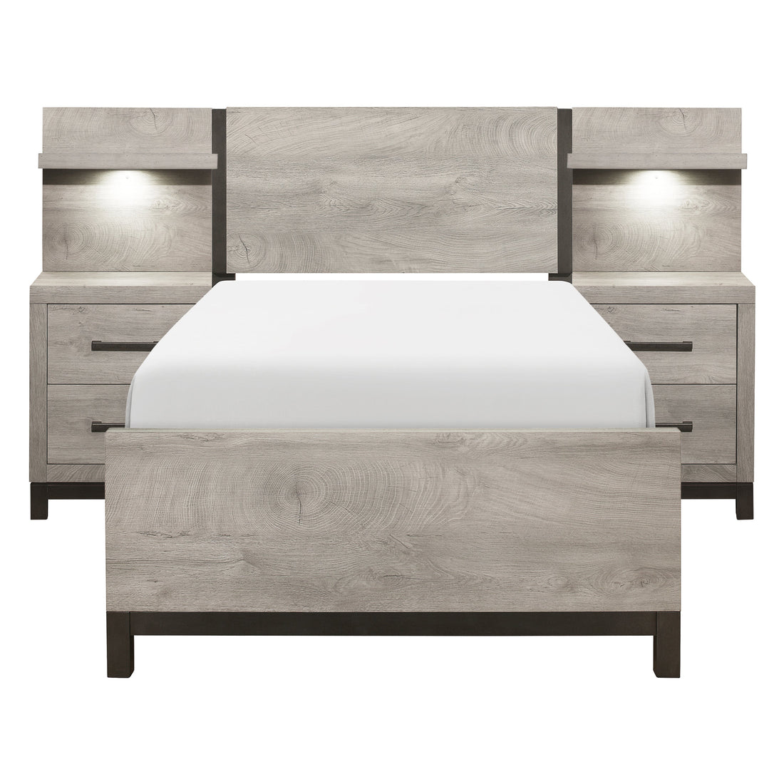 1577T-1*WB 5pc Set Twin Wall Bed (TB+2NS+2NS-P) - 1577T-1*WB - Bien Home Furniture & Electronics