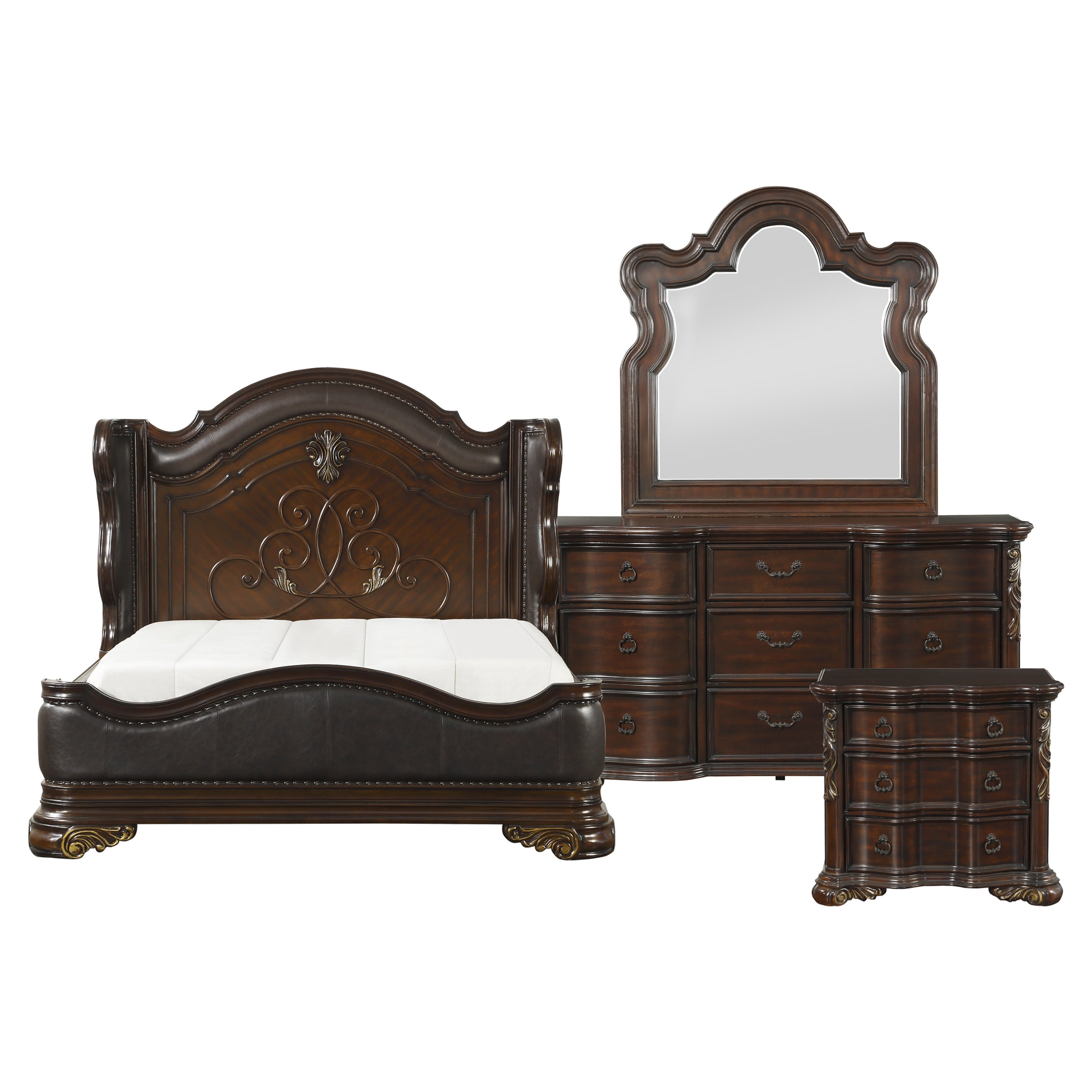 1603-1*4 4pc Set (QB+NS+DR+MR) - 1603-1*4 - Bien Home Furniture &amp; Electronics