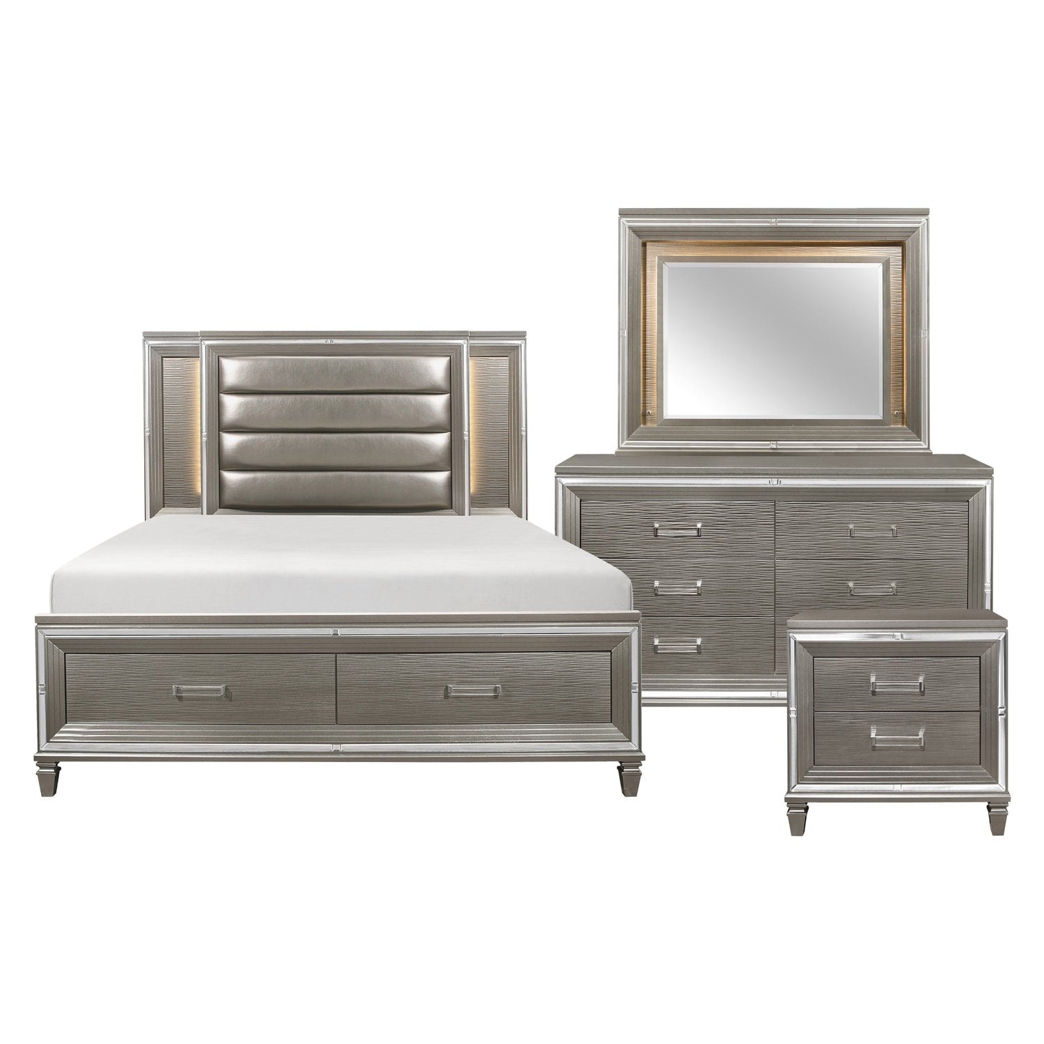 1616-1*4 4pc Set (QB+NS+DR+MR) - 1616-1*4 - Bien Home Furniture &amp; Electronics