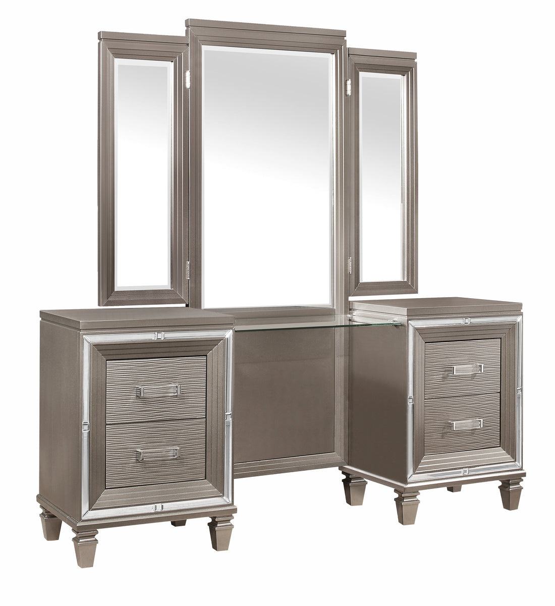 1616-15* (3)Vanity Dresser with Mirror - 1616-15* - Bien Home Furniture &amp; Electronics