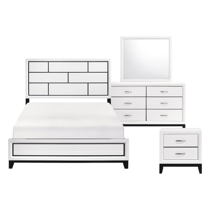 1645WH-1*4 4pc Set (QB+NS+DR+MR) - 1645WH-1*4 - Bien Home Furniture &amp; Electronics