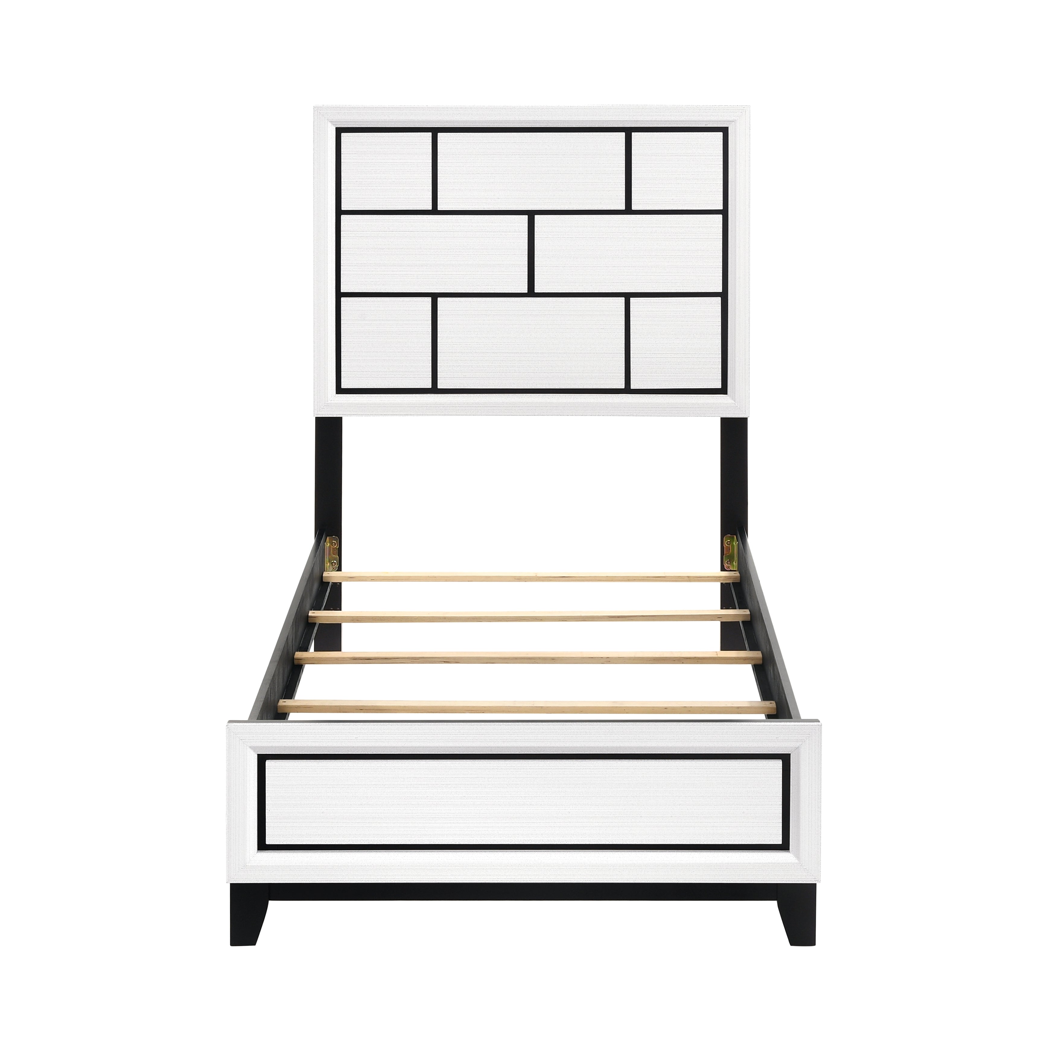 1645WHT-1* (2) Twin Bed - 1645WHT-1* - Bien Home Furniture &amp; Electronics