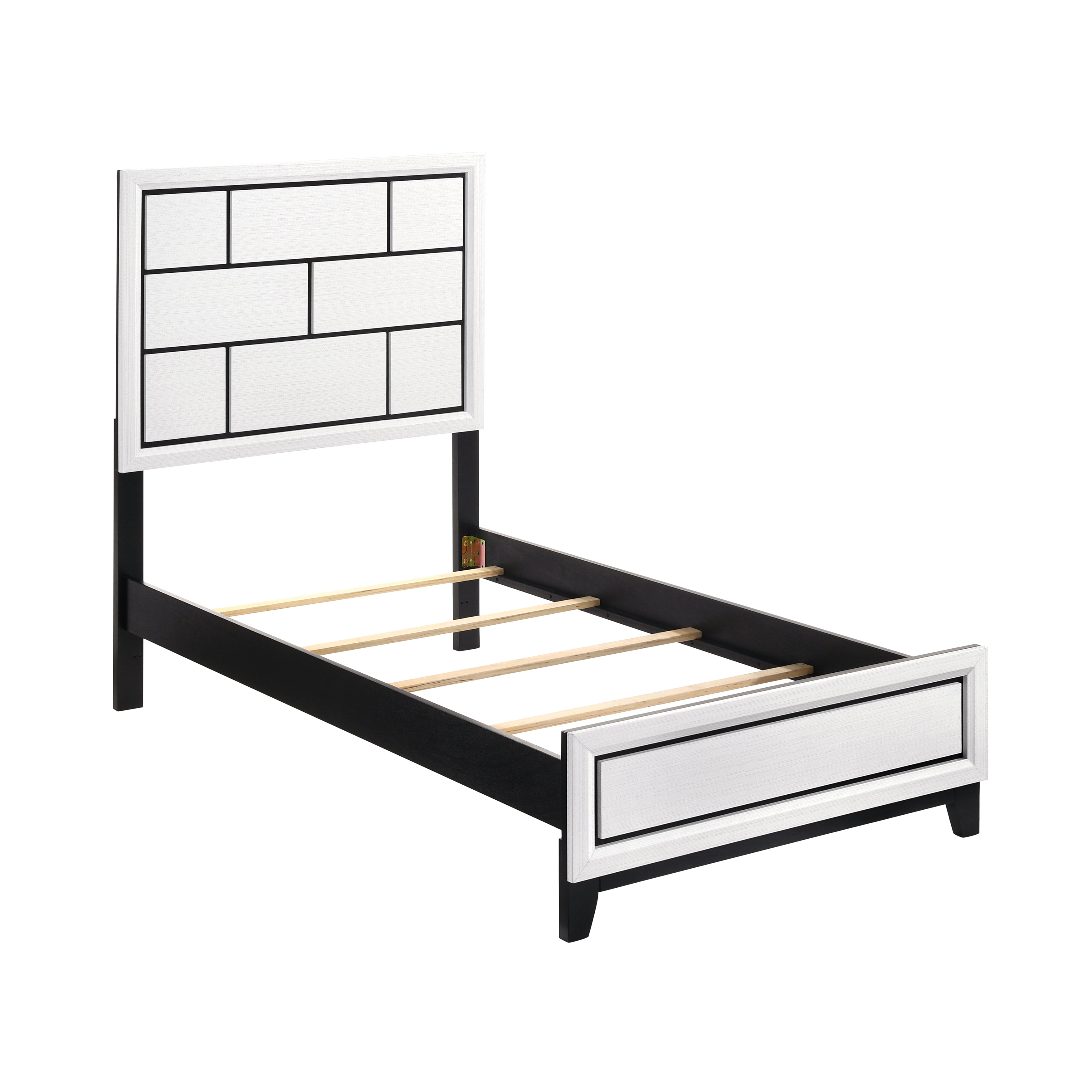 1645WHT-1* (2) Twin Bed - 1645WHT-1* - Bien Home Furniture &amp; Electronics