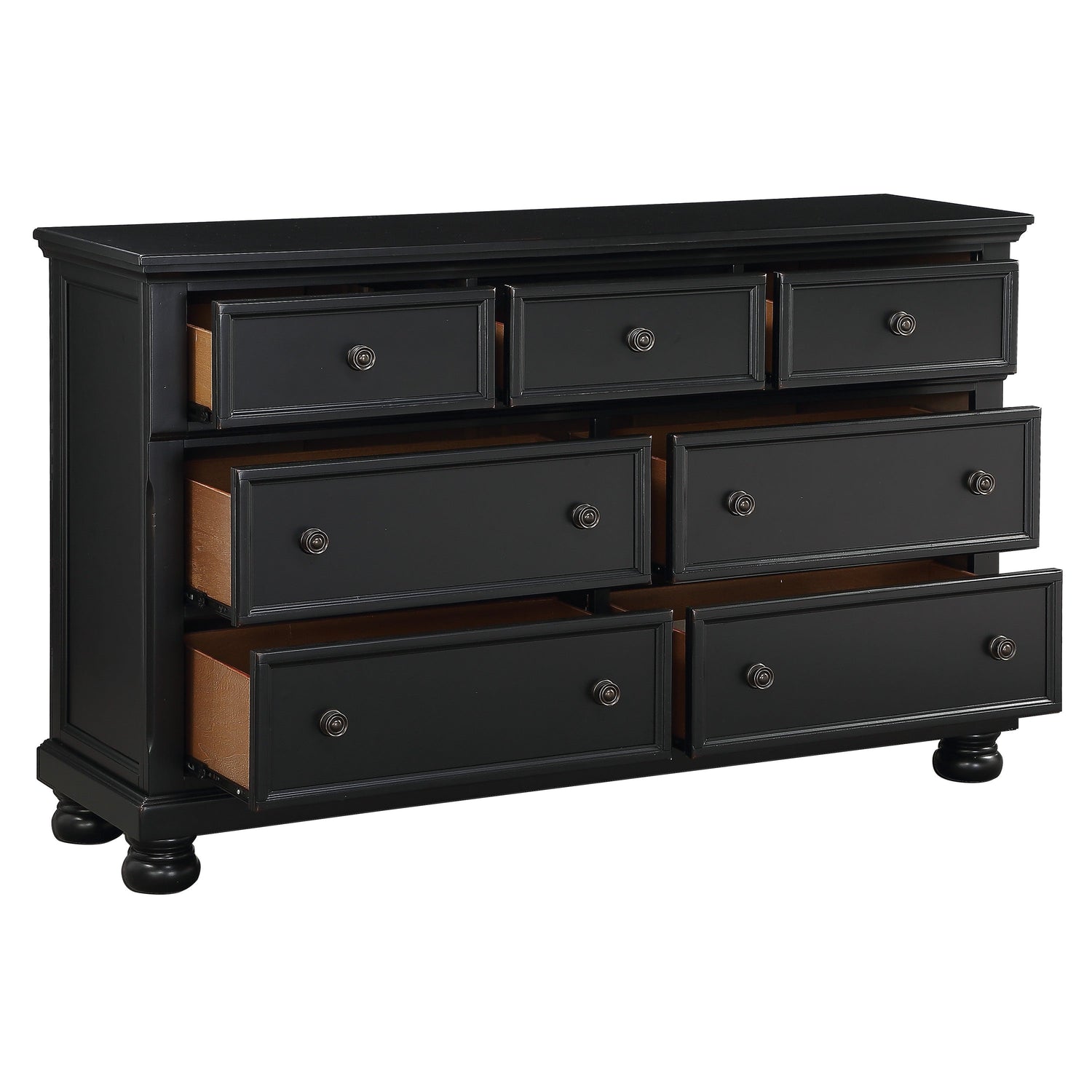 1714BK-1*4 4PC SET: 1QB,1NS,1DR,1MR - 1714BK-1*4 - Bien Home Furniture &amp; Electronics