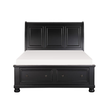 1714KBK-1CK* (3)California King Sleigh Platform Bed with Footboard Storage - 1714KBK-1CK* - Bien Home Furniture &amp; Electronics
