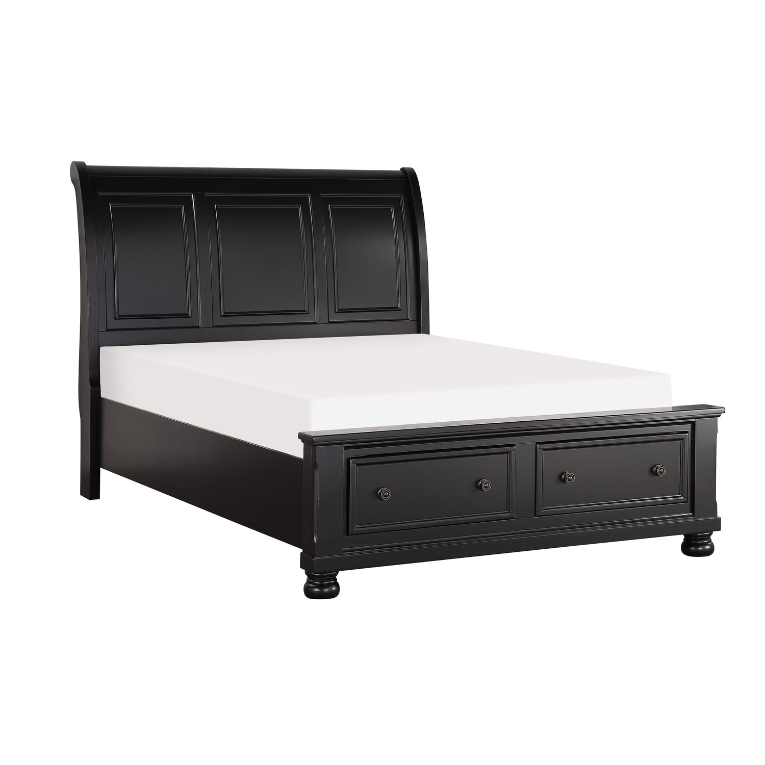1714KBK-1CK* (3)California King Sleigh Platform Bed with Footboard Storage - 1714KBK-1CK* - Bien Home Furniture &amp; Electronics