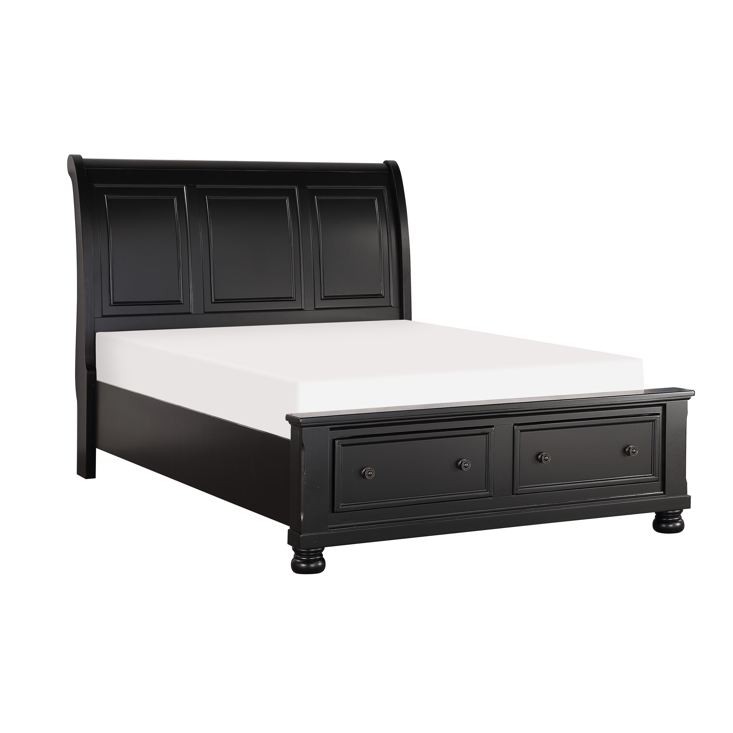1714KBK-1CK* (3)California King Sleigh Platform Bed with Footboard Storage - 1714KBK-1CK* - Bien Home Furniture &amp; Electronics