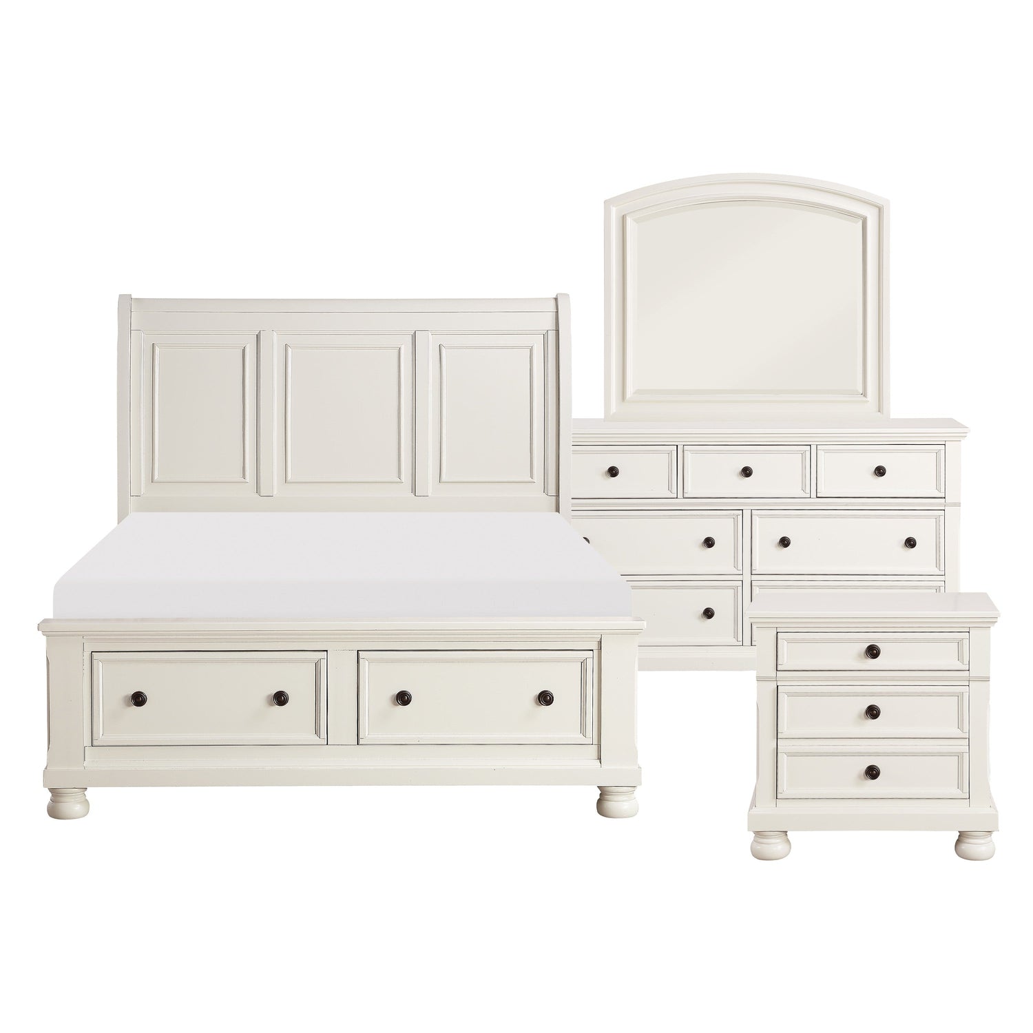 1714W-1*4 4PC SET: 1QB,1NS,1DR,1MR - 1714W-1*4 - Bien Home Furniture &amp; Electronics