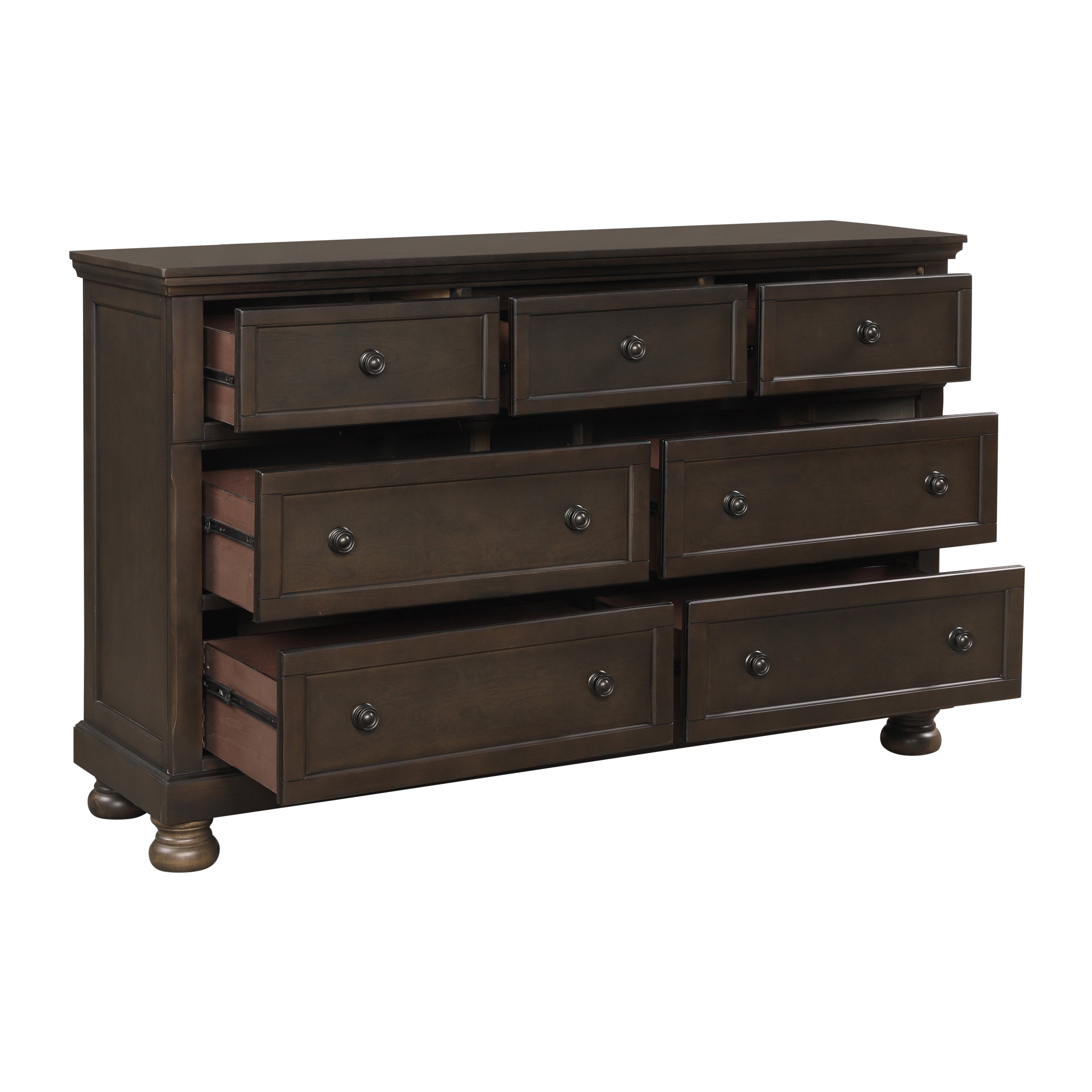 1718GY-1*4 4pc Set (QB+NS+DR+MR) - 1718GY-1*4 - Bien Home Furniture &amp; Electronics