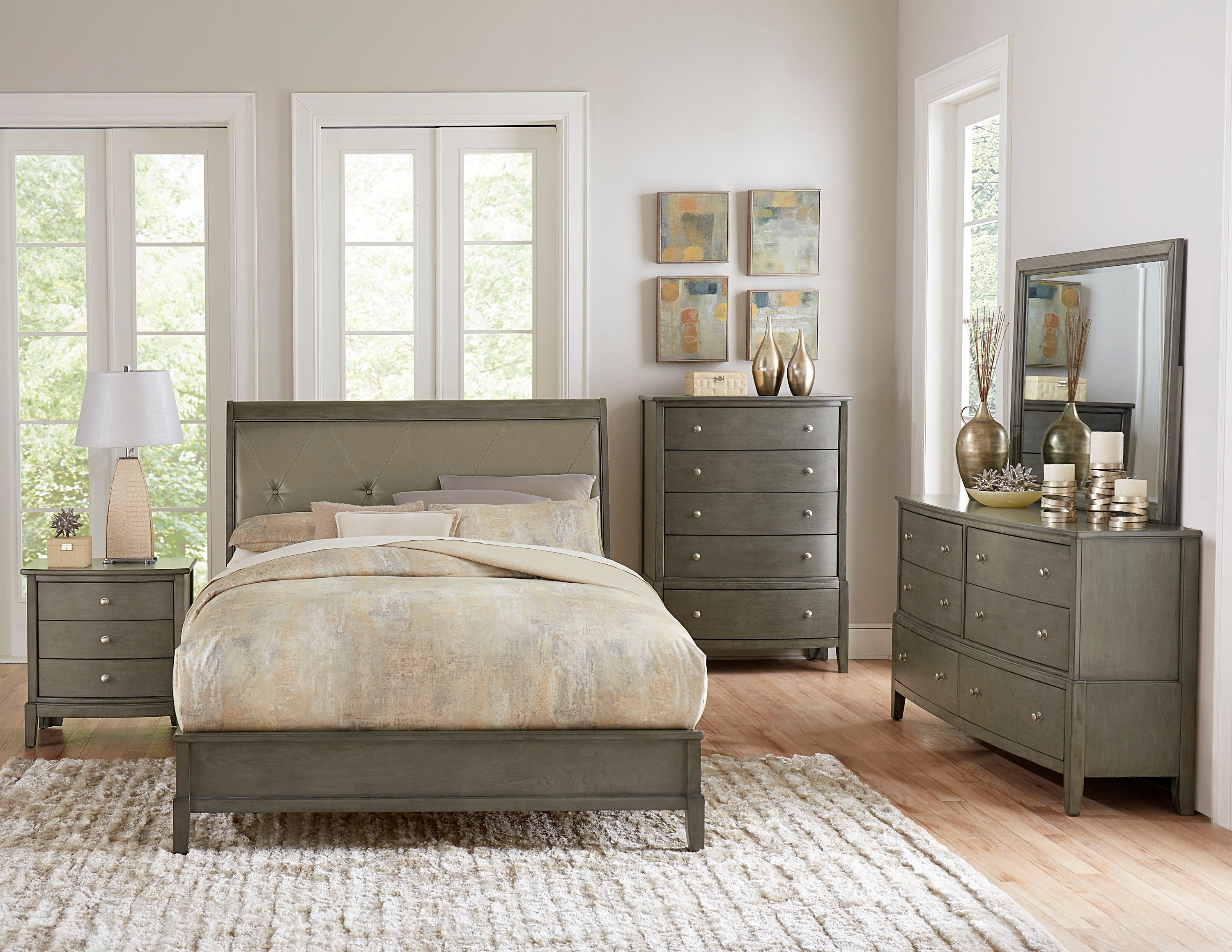 1730GY-1* (3)Queen Bed - 1730GY-1* - Bien Home Furniture &amp; Electronics