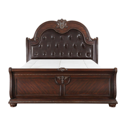 1757-1* (4)Queen Sleigh Bed - 1757-1* - Bien Home Furniture &amp; Electronics