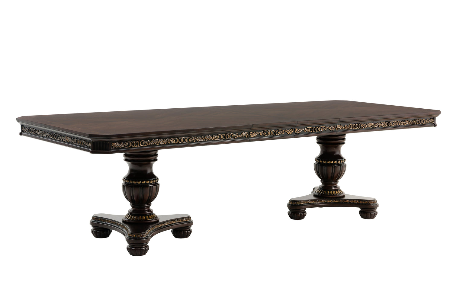 1808-112* (2)Double Pedestal Dining Table - 1808-112* - Bien Home Furniture &amp; Electronics