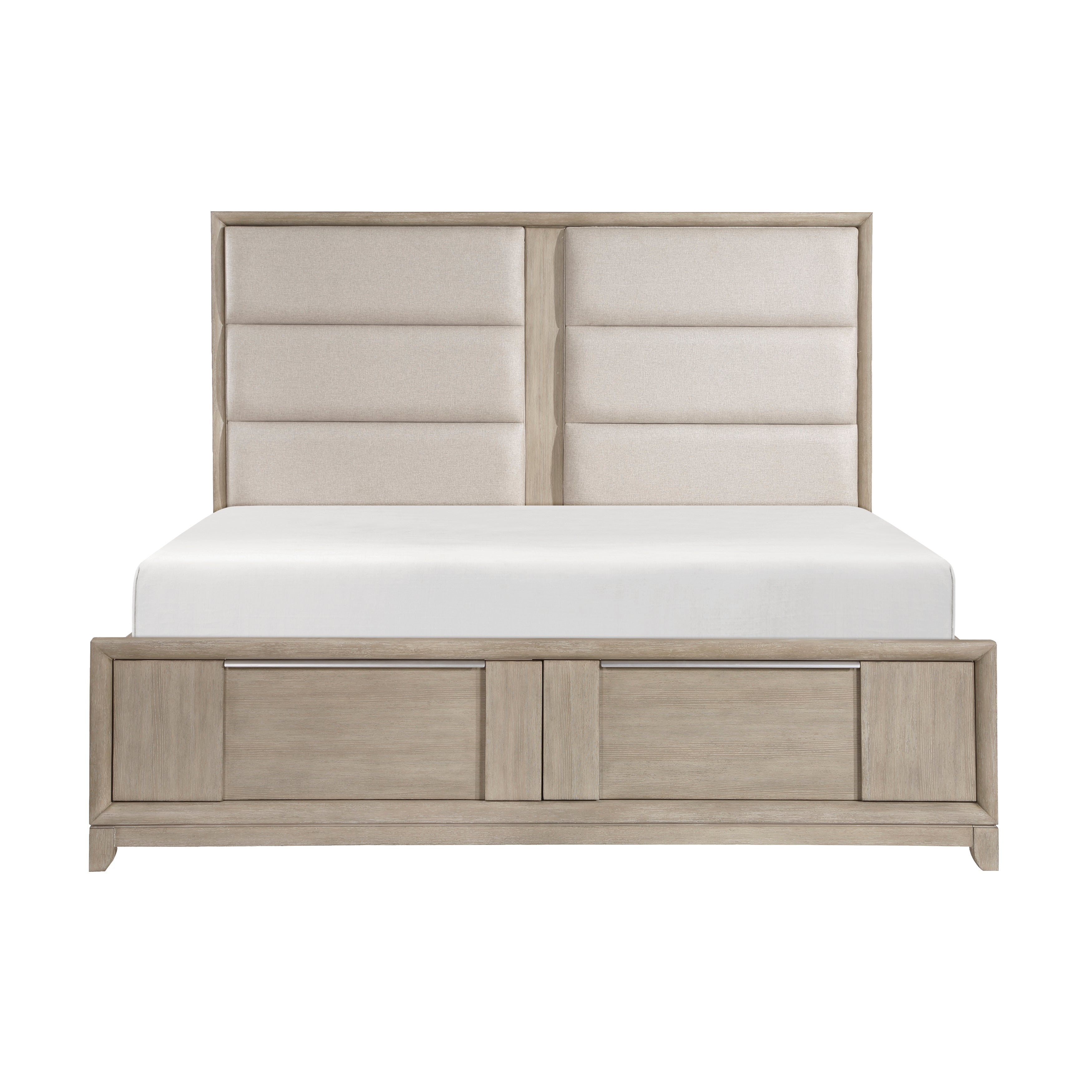 1820N-1* (3) Queen Platform Bed with Footboard Storage - 1820N-1* - Bien Home Furniture &amp; Electronics