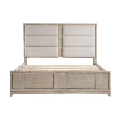 1820N-1* (3) Queen Platform Bed with Footboard Storage - 1820N-1* - Bien Home Furniture &amp; Electronics