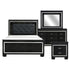 1916BK-1*4 4pc Set (QB+NS+DR+MR) - 1916BK-1*4 - Bien Home Furniture & Electronics