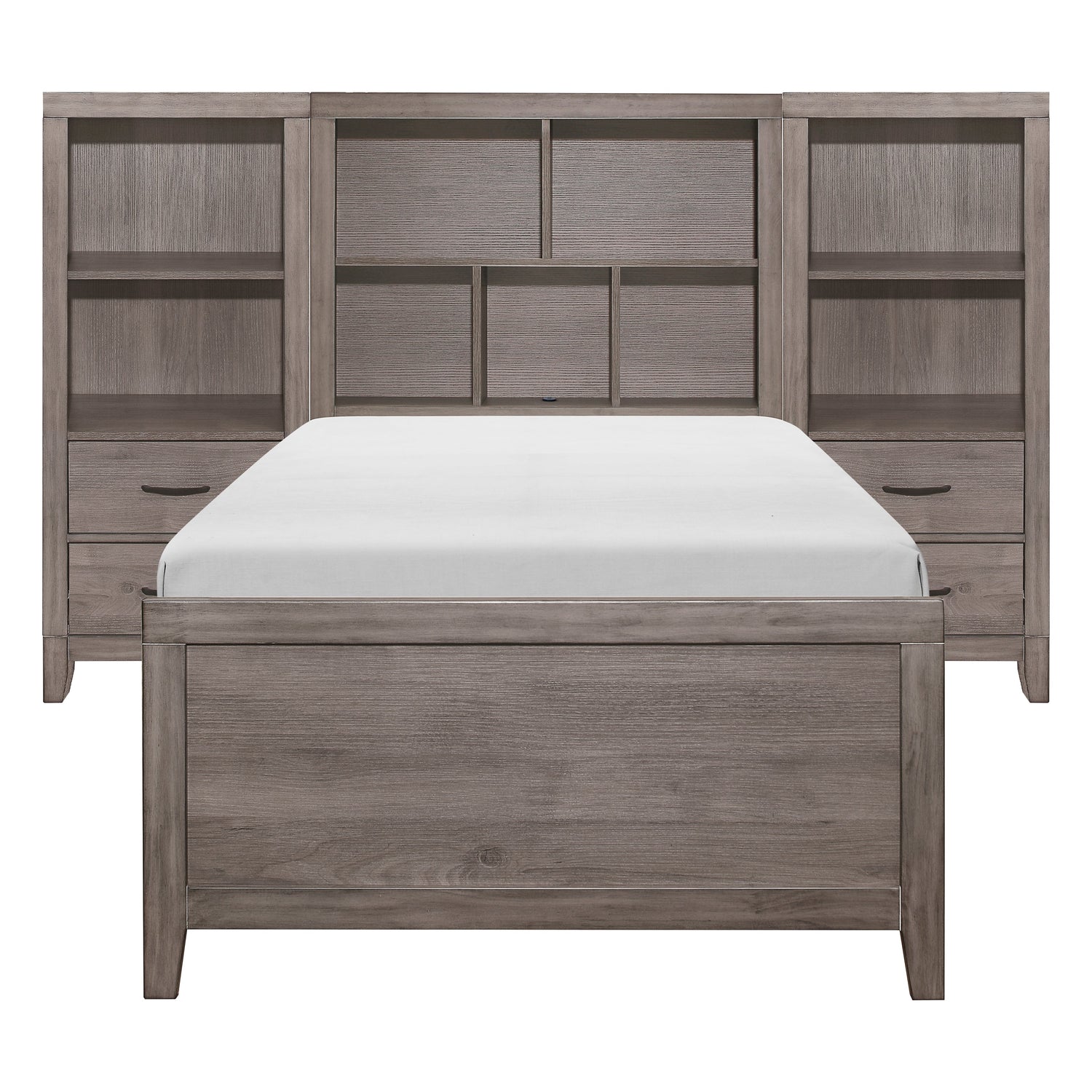 2042NBT*WB 3pc Set Twin Wall Bed (TB+2PNS) - 2042NBT*WB - Bien Home Furniture &amp; Electronics
