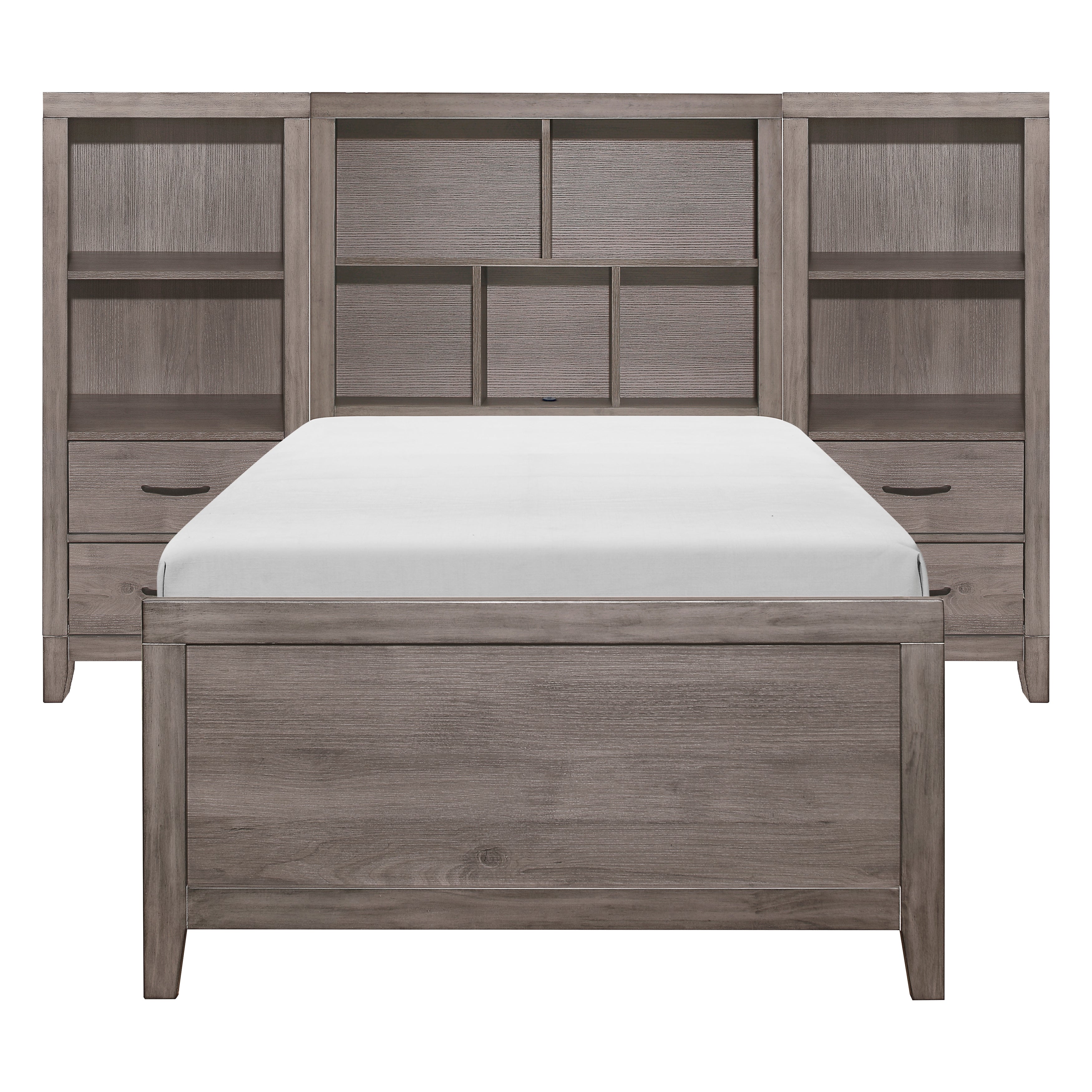 2042NBT*WB 3pc Set Twin Wall Bed (TB+2PNS) - 2042NBT*WB - Bien Home Furniture &amp; Electronics