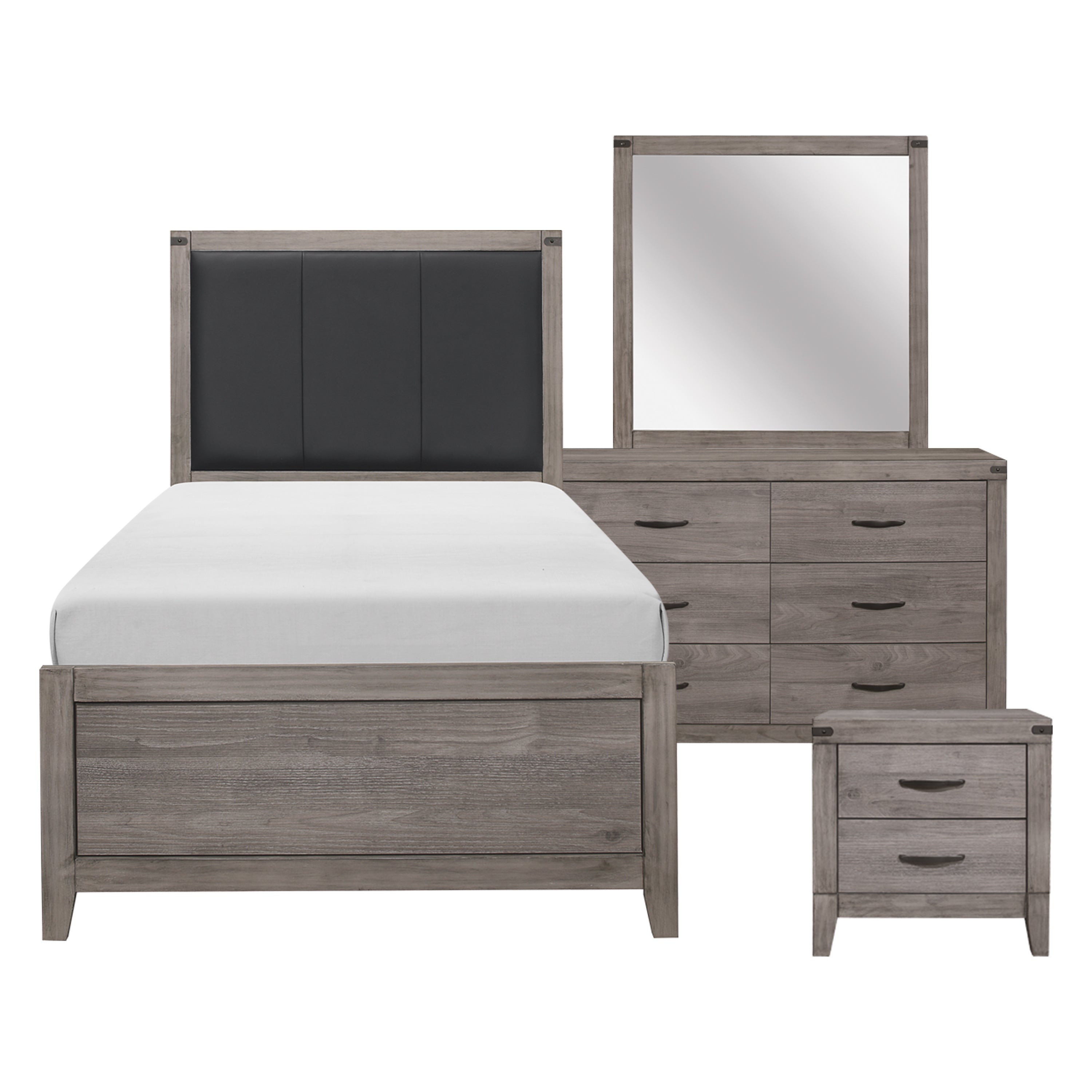 2042T-1*4 4pc Set (TB+NS+DR+MR) - 2042T-1*4 - Bien Home Furniture &amp; Electronics