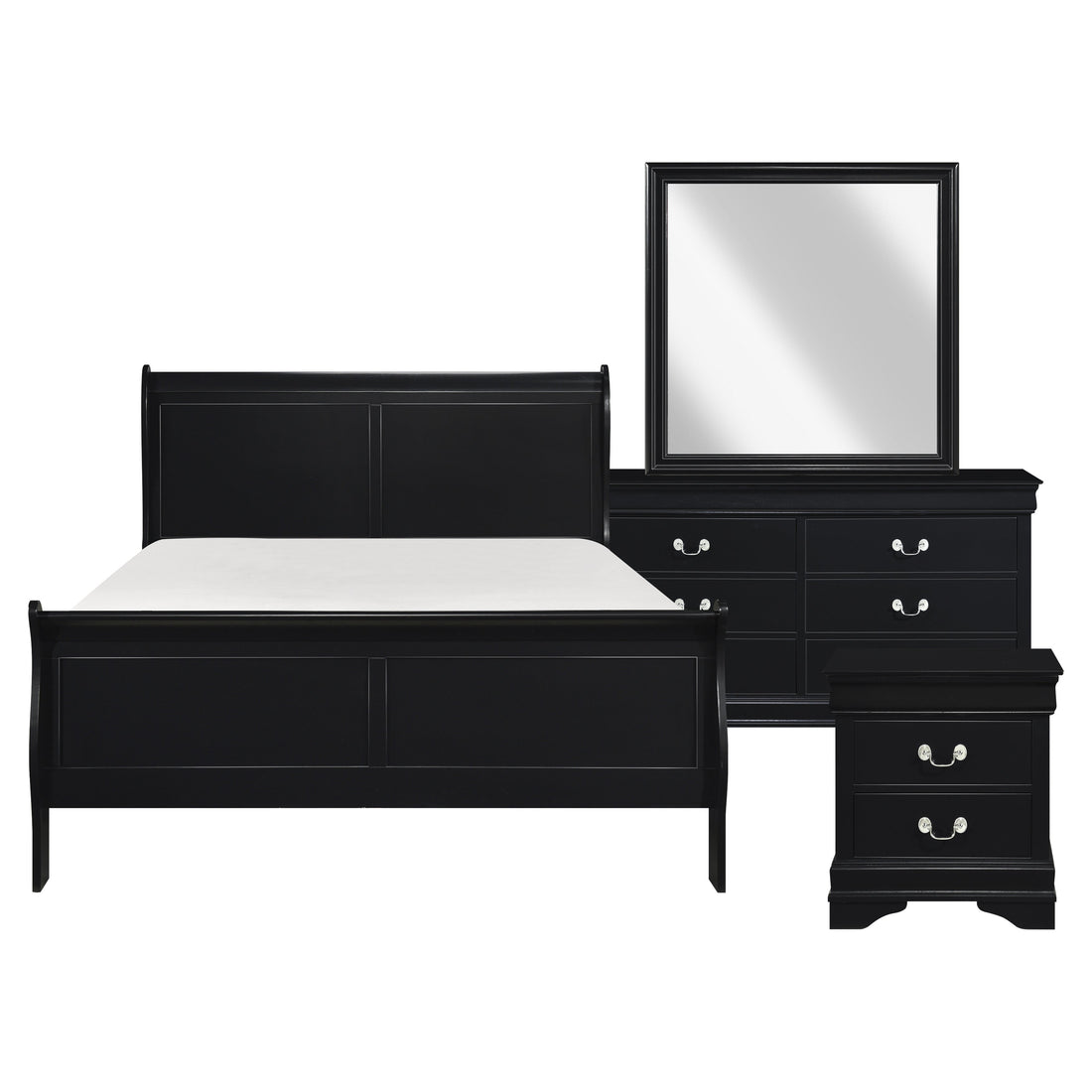 2147BK-1*4 4pc set (QB+NS+DR+MR) - 2147BK-1*4 - Bien Home Furniture &amp; Electronics