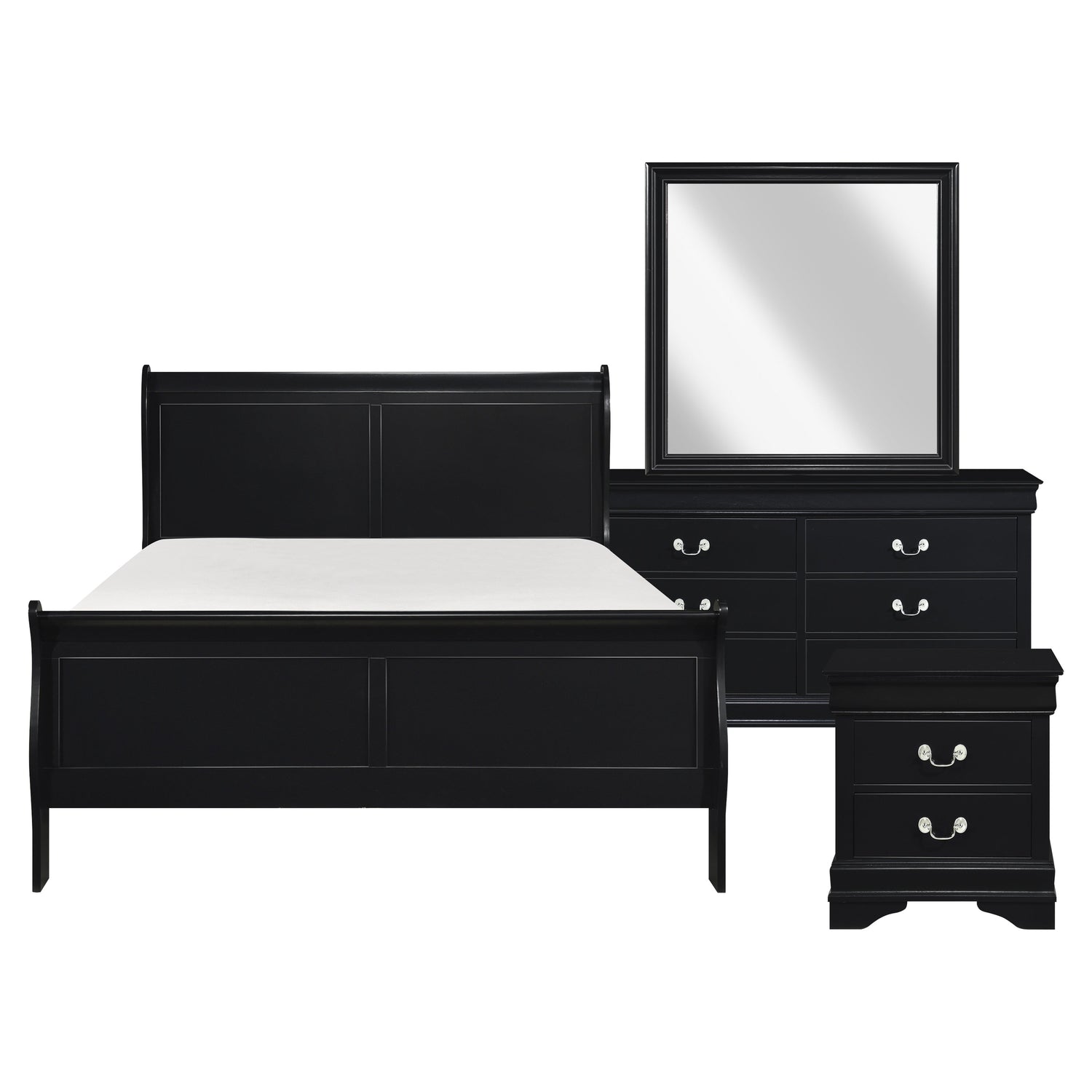 2147BK-1*4 4pc set (QB+NS+DR+MR) - 2147BK-1*4 - Bien Home Furniture &amp; Electronics