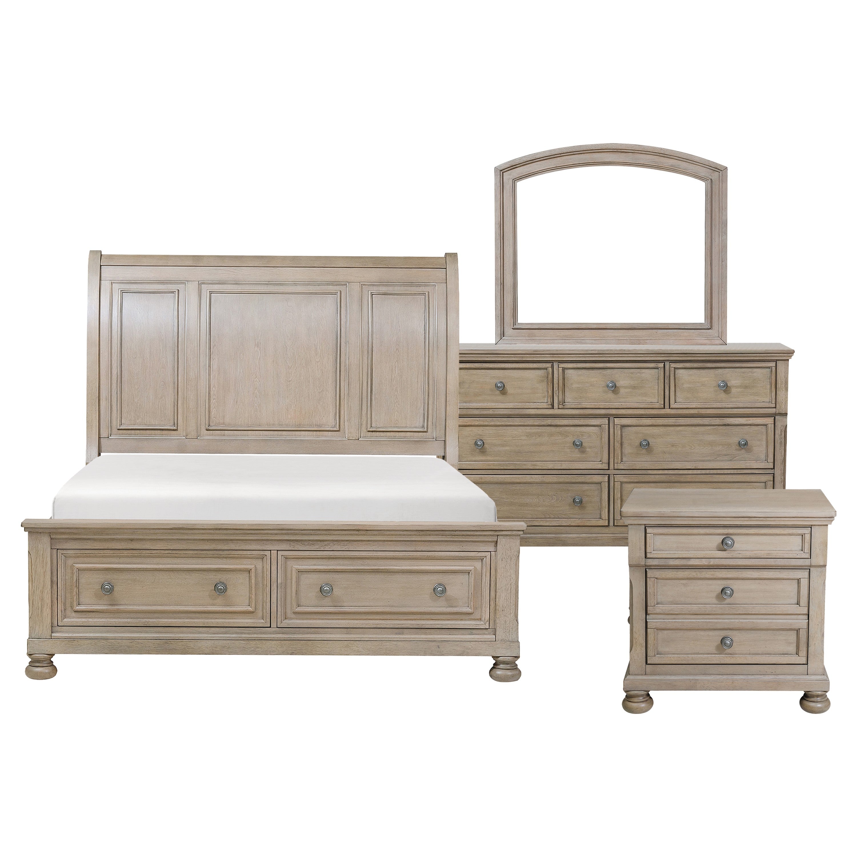 2259GY-1*4 4PC SET: 1QB,1NS,1DR,1MR - 2259GY-1*4 - Bien Home Furniture &amp; Electronics