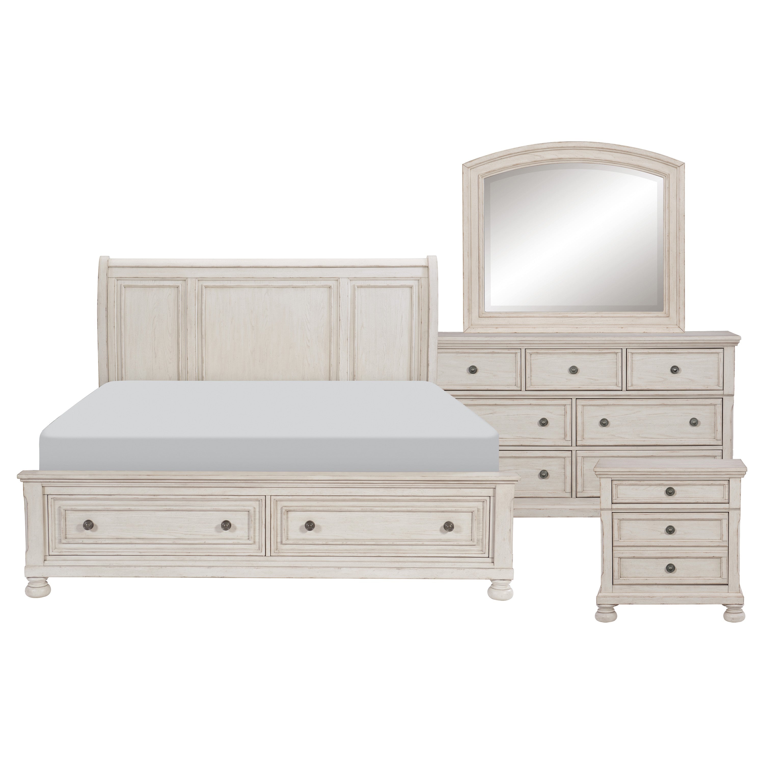 2259W-1*4 4pc Set (QB+NS+DR+MR) - 2259W-1*4 - Bien Home Furniture &amp; Electronics