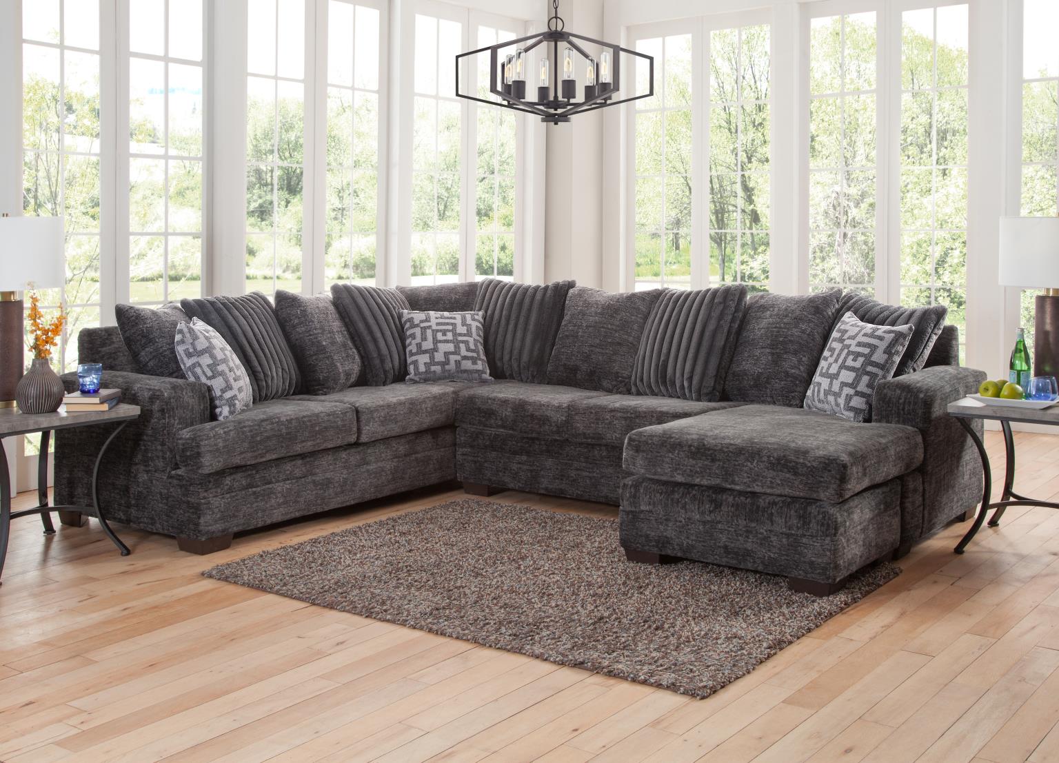 2775-07 CHARCOAL Sectional - 2775-07 GALATIC CHARCOAL - Bien Home Furniture &amp; Electronics