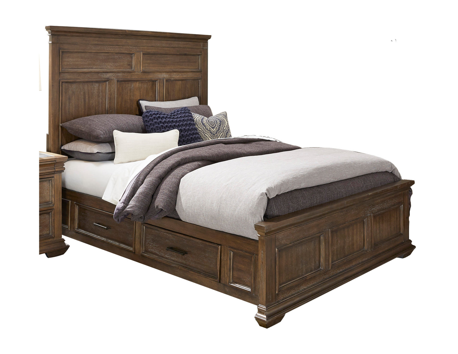 292B-1* (4)Queen Platform Bed with Rails Storage - 292B-1* - Bien Home Furniture &amp; Electronics