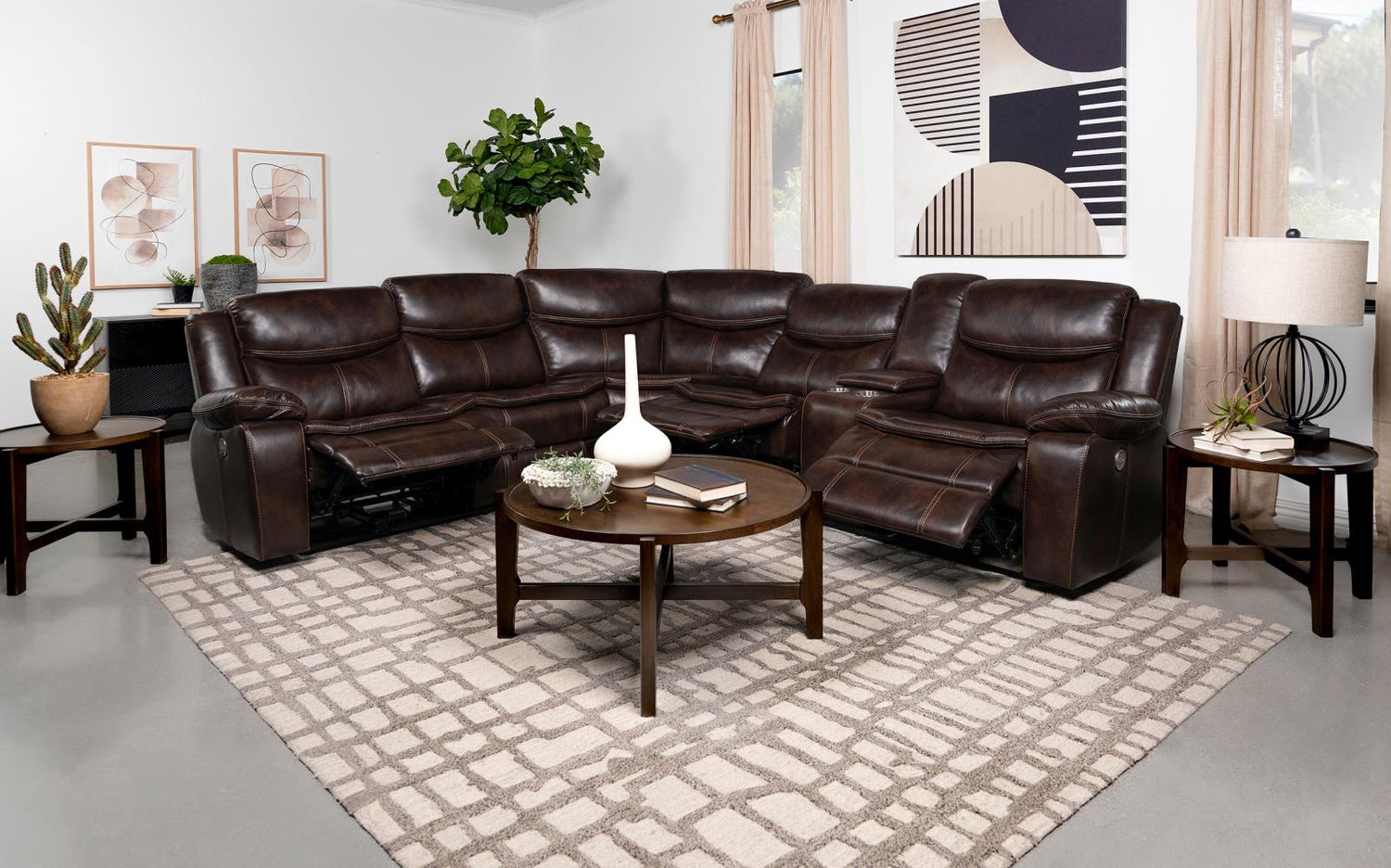 3 PC POWER SECTIONAL - 610190P - Bien Home Furniture &amp; Electronics