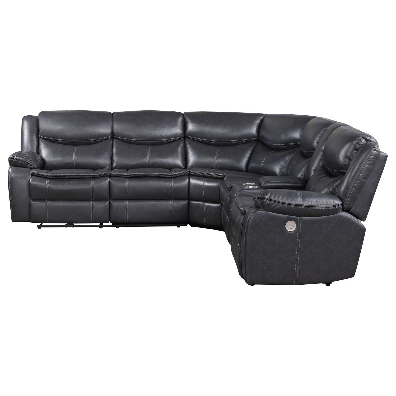 3 PC POWER SECTIONAL - 610200P - Bien Home Furniture &amp; Electronics