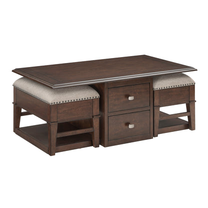 3500-30 Cocktail Table with two Benches - 3500-30 - Bien Home Furniture &amp; Electronics