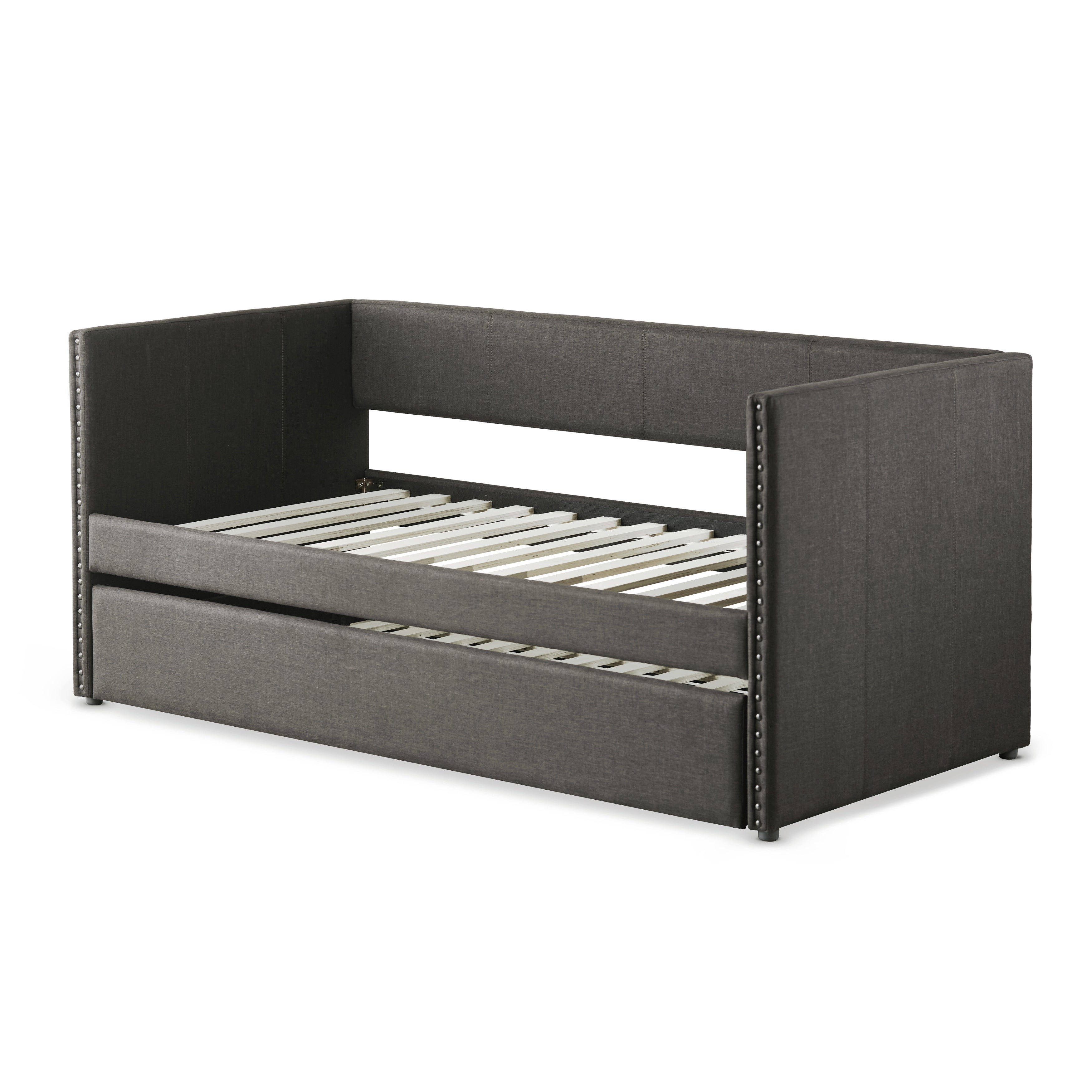 4969GY* (2) Daybed with Trundle - 4969GY* - Bien Home Furniture &amp; Electronics