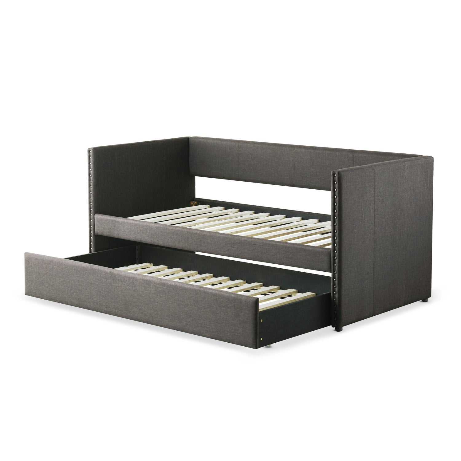 4969GY* (2) Daybed with Trundle - 4969GY* - Bien Home Furniture &amp; Electronics