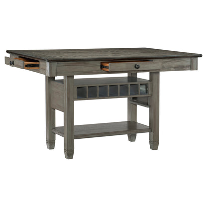 5627GY-36* (2) Counter Height Table - 5627GY-36* - Bien Home Furniture &amp; Electronics