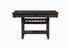 5627NBK-36 (1/2)COUNTER HEIGHT TABLE TOP WITH 4 DRAWERS, OAK VENEER, BLACK FINISH - 5627NBK-36 - Bien Home Furniture & Electronics