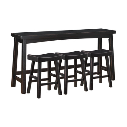 5687BLK-364P 4-Piece Pack Counter Height Set - 5687BLK-364P - Bien Home Furniture &amp; Electronics