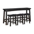 5687BLK-364P 4-Piece Pack Counter Height Set - 5687BLK-364P - Bien Home Furniture & Electronics