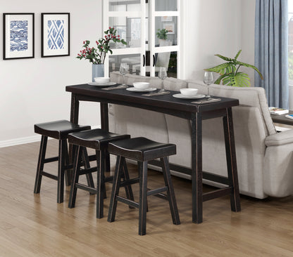 5687BLK-364P 4-Piece Pack Counter Height Set - 5687BLK-364P - Bien Home Furniture &amp; Electronics