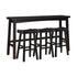 5687BLK-424P 4-Piece Pack Pub Height Set - 5687BLK-424P - Bien Home Furniture & Electronics