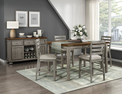 5761GY-36 Counter Height Table - 5761GY-36 - Bien Home Furniture &amp; Electronics