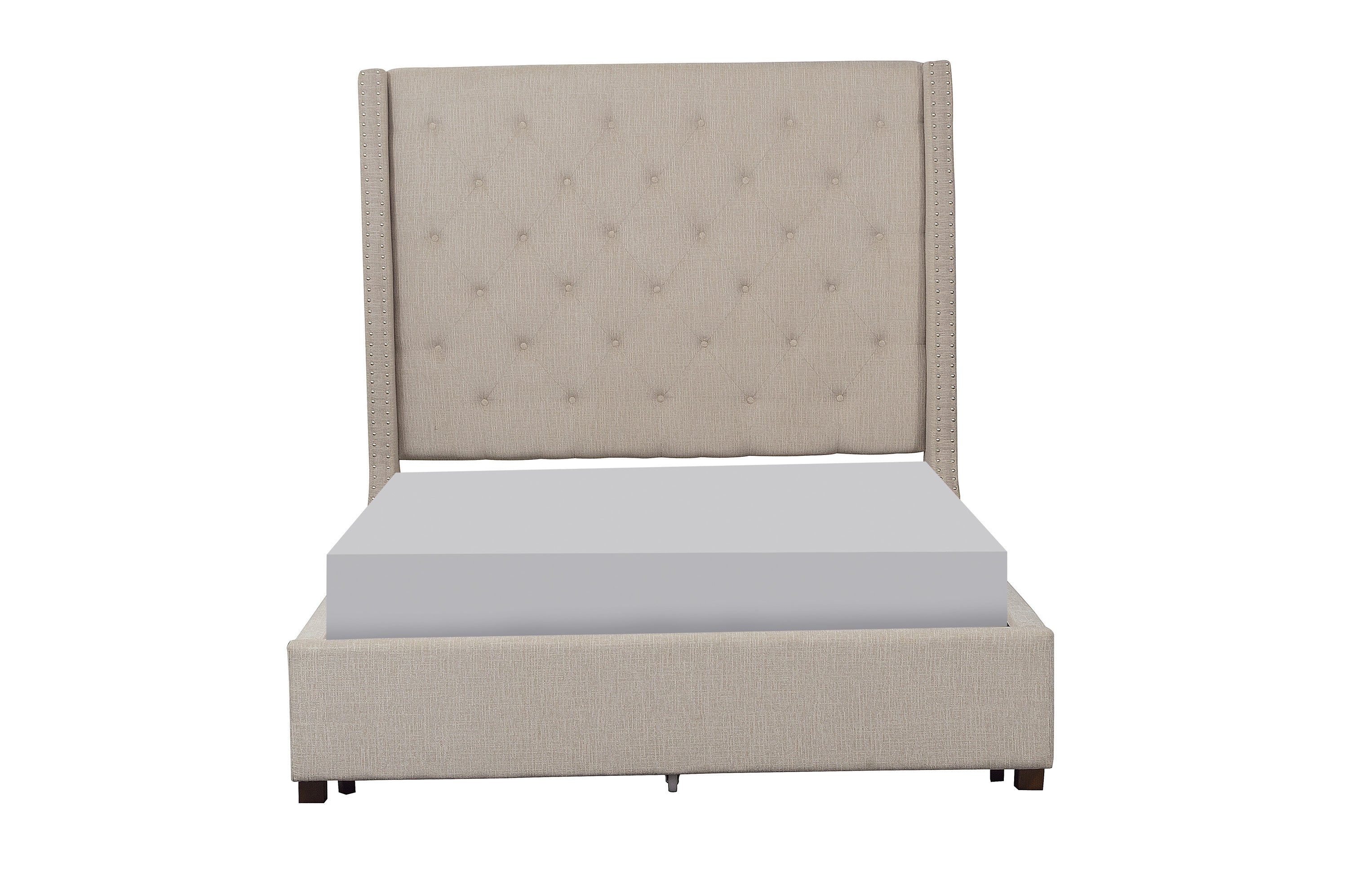 5877BE-1* (2)Queen Platform Bed - 5877BE-1* - Bien Home Furniture &amp; Electronics